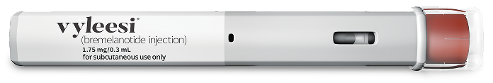 Vyleesi (bremelanotide injection) autoinjector